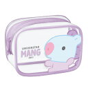 BT21 ボックスミニポーチ MANG 208127BT21/LINE/FRIENDS/キャラクター/可愛い/ポーチ/ケース/クリア/収納/小物入れ/メイク/化...