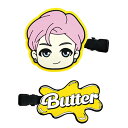 TinyTAN Butter ラバー前髪クリップ RM 15548タイニータン/バター/キャラクター/コレクション/アクセサリー/ヘアクリップ/髪の毛/髪留め/...
