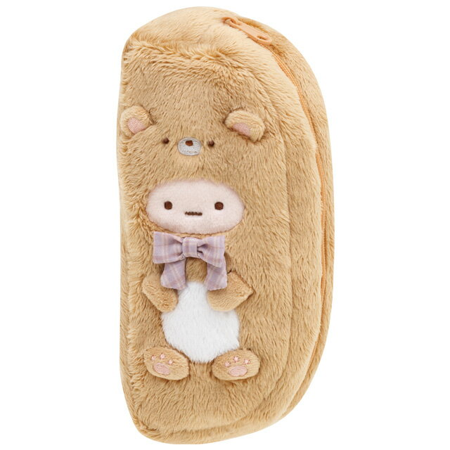 すみっコぐらし グッズ(12) すみっコぐらし おうちでくまカフェテーマ ぬいぐるみペンポーチ たぴおかベア　PT09701【すみっこぐらし/スミッコグラシ/サンエックス/文具/文房具/ステーショナリー/ペンケース/筆箱/筆入れ】のサムネイル