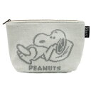 スヌーピー ニットポーチ ホワイト 176158-22すぬーぴー/PEANUTS/ピーナッツ/キャラクター/雑貨/生活雑貨/収納/ポーチ/化粧ポーチ/ケース/小物入れ【あす楽対応】