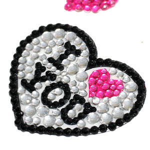 Petit DECOジュエリーデコシールハート（I LOVE YOU）BPD-21【アウトレット】