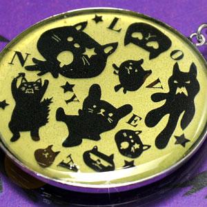 【在庫限り】 オリジナルジュエリーストラップラブキャットサークルイエロー　SP533-211【アウトレット】