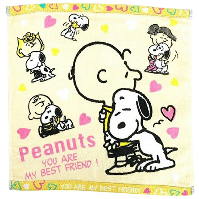 スヌーピー ウォッシュタオル ハグ・ハートスヌーピー SPT-175すぬーぴー/PEANUTS/ピーナッツ/キャラクター/雑貨/生活雑貨/ハンドタオル/タオル【あす楽対応】 1