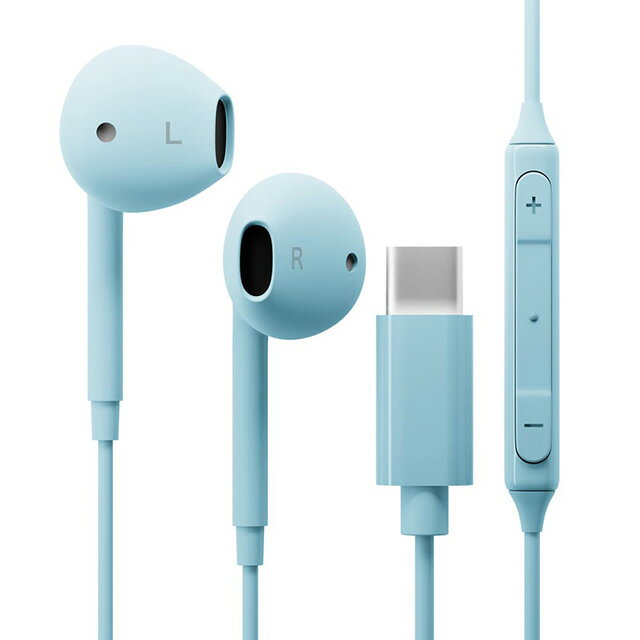 Headband Type - USB Type−C ステレオイヤホン ブルー PG-SEIE2BL3