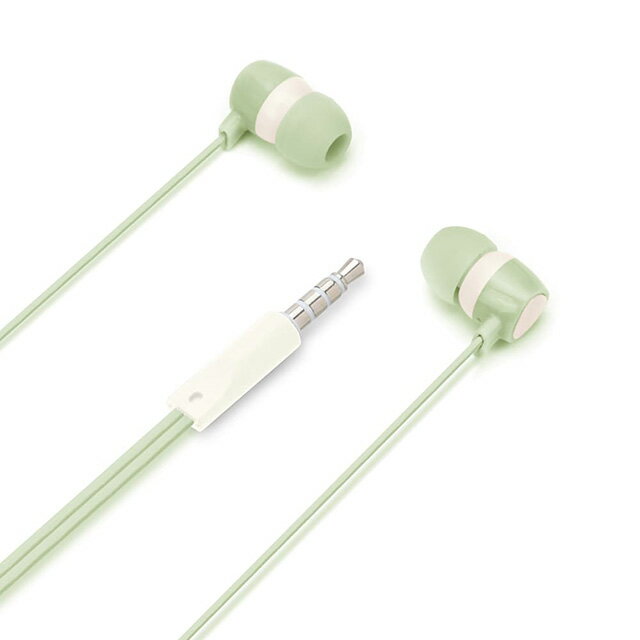 Rakuten - 3.5mmステレオプラグ ステレオイヤホン カナルタイプ グリーン PG-SECE1GR3