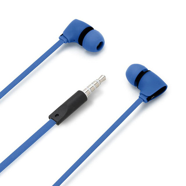 Audio - 3.5mmステレオプラグ ステレオイヤホン カナルタイプ ブルー PG-SECE2BL2