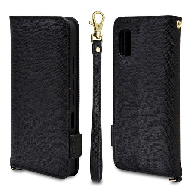 Rakuten - ラスタバナナ AQUOS wish 手帳型ケース+ハンドストラップ BK 6735AQOWBOSH-51C/wish/SHG06/A104SH/共用/ケース/カバー/手帳型/カード入れ/おしゃれ/スタンド機能/シンプル/大人/レディース/メンズ/ハンドストラップ付き/ブラック