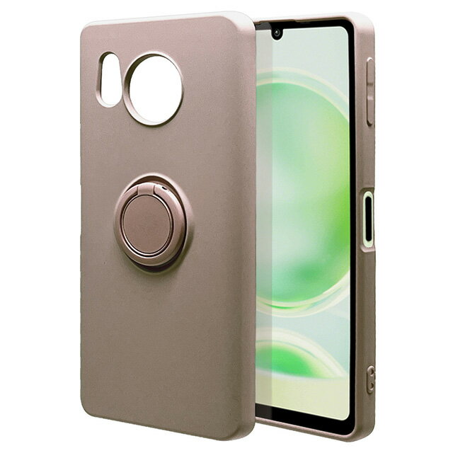 Rakuten - ラスタバナナ AQUOS sense8 TPUリングケース TA 7789AS8TPRTASH-54D/SHG11/ケース/カバー/ソフトケース/TPU/スマホリング付き/落下防止/スタンド/ストラップホール/トープ