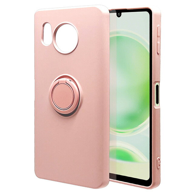 Rakuten - ラスタバナナ AQUOS sense8 TPUリングケース LPK 7790AS8TPRLPKSH-54D/SHG11/ケース/カバー/ソフトケース/TPU/スマホリング付き/落下防止/スタンド/ストラップホール/ライトピンク