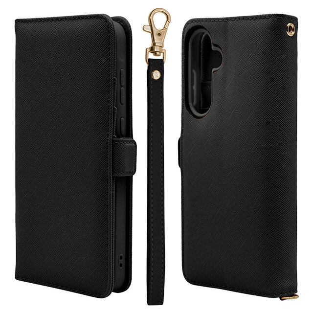 Rakuten - ラスタバナナ Galaxy A55 5G ハンドストラップ付き手帳型ケース カード4枚 BK 7935GA55BHSBKSC-53E/SCG27/ケース/カバー/手帳型/カード入れ/おしゃれ/スタンド機能/シンプル