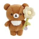 リラックマ BASIC RILAKKUMA Flower ぬいぐるみ チャイロイコグマ MV13901【リラックマ/コリラックマ/キイロイトリ/チャイロイコグマ/サンエックス/インテリア/コレクション/ぬいぐるみ】