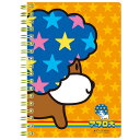 サンエックスキャラクターズ B6SPノート アフロ犬 NY43403【あふろ/いぬ/アフロケン/サンエックス/文具/文房具/ステーショナリー/リングノート】