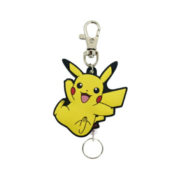 Key Holder - ポケットモンスター ラバーリールキーホルダー ピカチュウ ジャンプ 15365ポケモン/ポケモンgo/POKEMON/POKEMON GO/ポケモンゴー/キャラクター/雑貨/生活雑貨/コレクション/アクセサリー/鍵