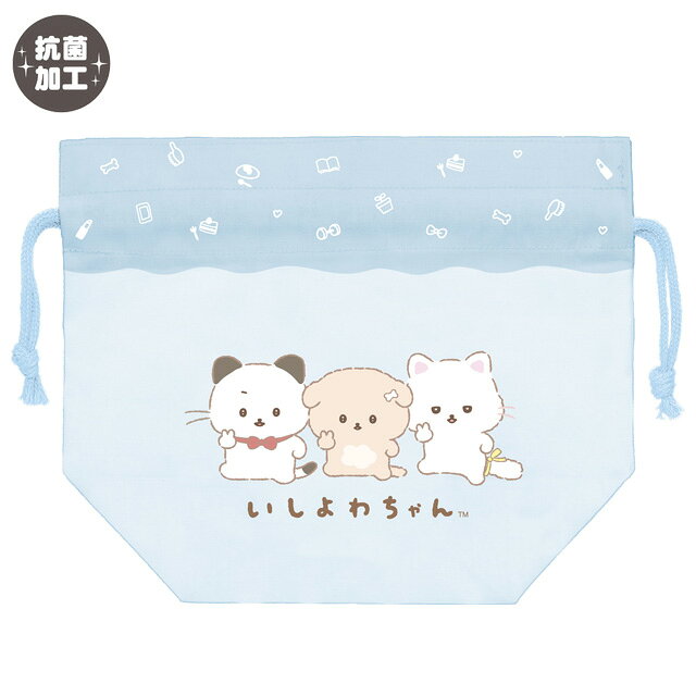 【12月中旬〜下旬入荷予定予約】いしよわちゃん ランチマーケット ランチ巾着　CA80101【いぬ/イヌ/犬/..