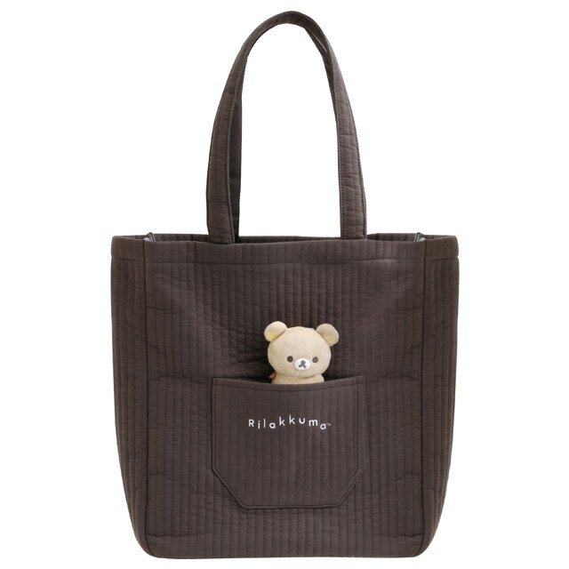 【送料無料】リラックマ BASIC RILAKKUMA MONOCHROME トートバッグ　CA88201【リラックマ/コリラックマ/キイロイトリ/チャイロイコグマ/サンエックス/ランチバッグ/エコバッグ/サブバッグ/ショッピング】