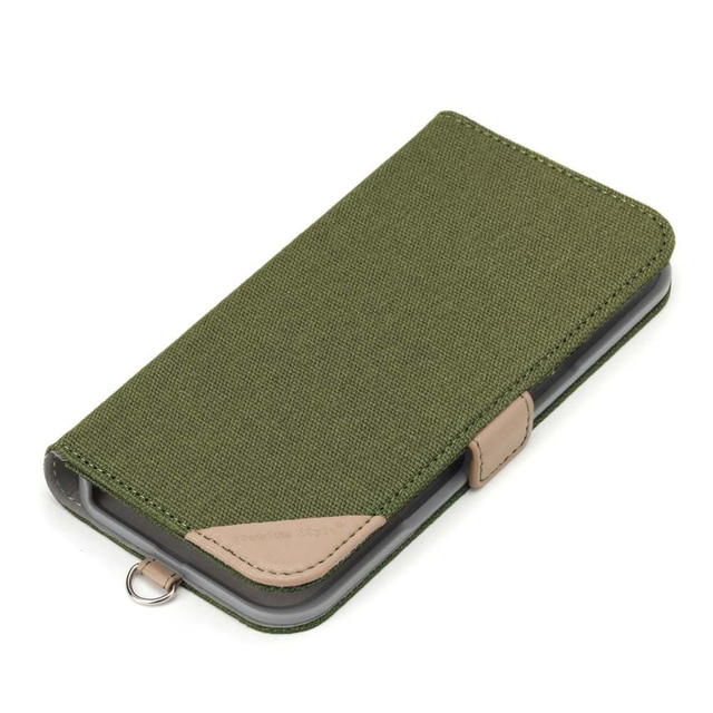 Rakuten - iPhone 16用 フリップカバー キャンバス/カーキ PG-24AFP12GR
