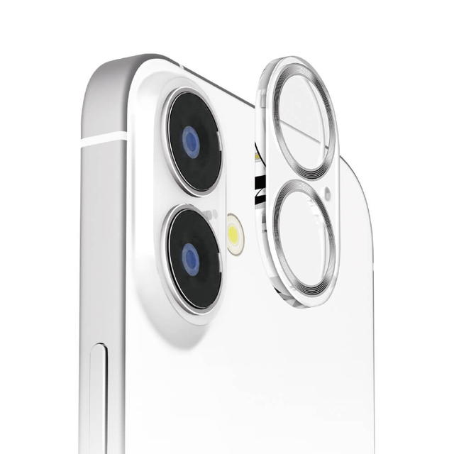 Rakuten - iPhone 16 / 16 Plus 2眼カメラ用 カメラフルプロテクター クリア/シルバー PG-24ACLG10SV【メール便送料無料】