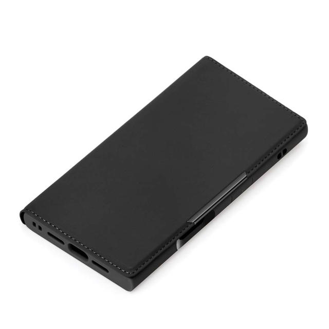 Rakuten - iPhone 16 Pro用 クリアフリップケース ブラック PG-24BCF01BK