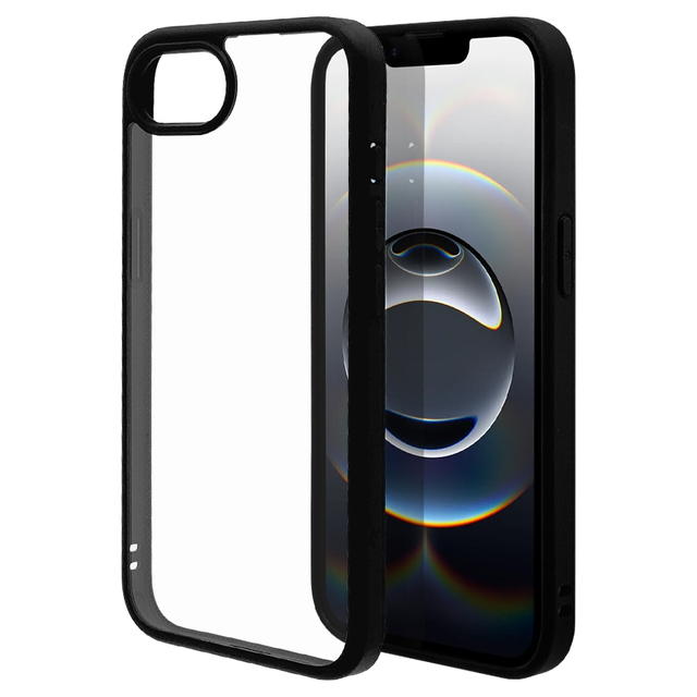 Rakuten - ラスタバナナ iPhone 16e RHINOX ハイブリッドケース TPU×アクリル 5H 衝撃吸収 MIL規格準拠 ブラック×クリア 8640IP5EHABK