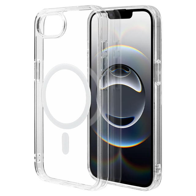 Rakuten - ラスタバナナ iPhone 16e RHINOX ハイブリッドケース TPU×アクリル 5H 衝撃吸収 MIL規格準拠 Magsafe対応 クリア 8642IP5EHAMCL
