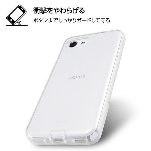 ☆◆ レイ・アウト Softbank AQUOS R compact 専用 TPUソフトケース コネクタキャップ付き ブラック　RT-AQRCOTC10/BM【メール便送料無料】