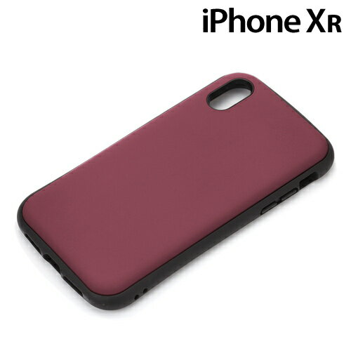 Rakuten - iPhoneXR (6.1インチ) 専用 ハイブリッドタフケース マットレッド　PG-18YPT03RD【メール便送料無料】