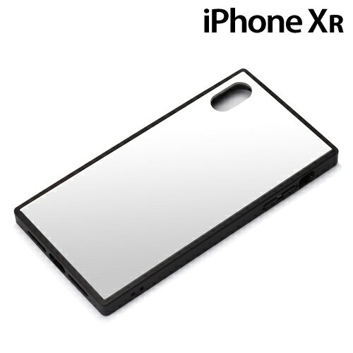Rakuten - iPhoneXR (6.1インチ) 専用 ガラスハイブリッドケース シルバー　PG-18YGT02SV【メール便送料無料】