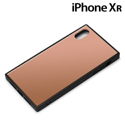 Rakuten - iPhoneXR (6.1インチ) 専用 ガラスハイブリッドケース ピンク　PG-18YGT04PK【メール便送料無料】