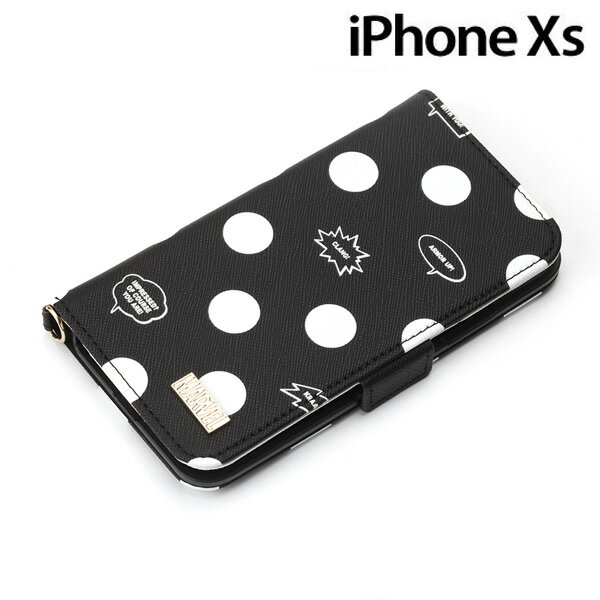 Rakuten - マーベル iPhone XS/X(5.8インチ)用 フリップカバー アベンジャーズ ブラック　PG-DFP567AVG【iphone/IPHONE/アイフォン/スマホ/スマートフォン/ケース/カバー/ジャケット/手帳型/ブックタイプ】