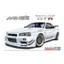 マインズ BNR34 スカイラインGT-R '02 ニッサン アオシマ 1/24ザ・チューンドカー No.34 プラモデル 送料無料