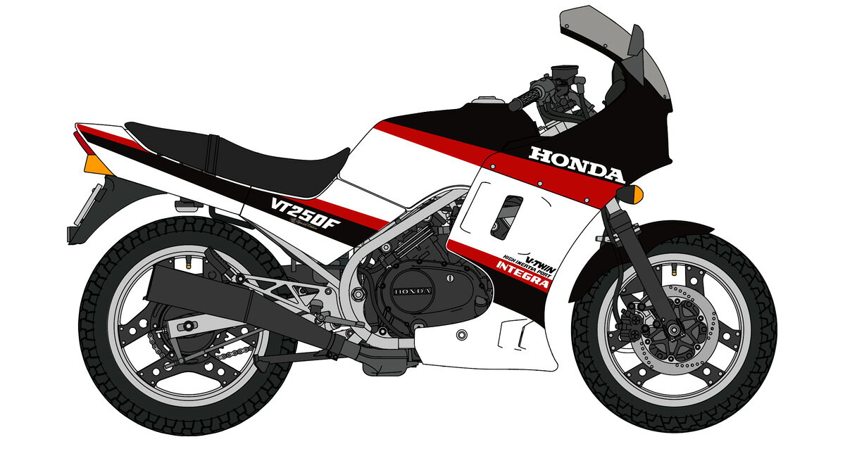 21765 1/12 ホンダ VT250F MC08 インテグラ 1985 ウイングスペシャルエディション ハセガワ 限定品 プラモデル