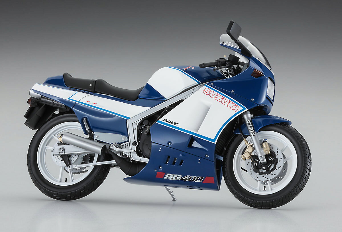 21739 1/12 スズキ RG400Γ 後期型 ブルー / ホワイトカラー w / アンダーカウル ハセガワ 限定品 プラモデル
