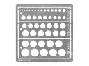 74150 モデリングテンプレート 円 1〜12.5mm タミヤ クラフトツール ※追跡可能メール便(3)