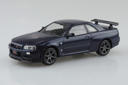 No.12-MP ニッサン R34スカイライン GT-R ミッドナイトパープル アオシマ 1/32 ザ・スナップキット プラモデル