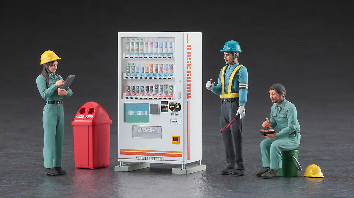 Rakuten - WM06 1/35 建設作業員セットB 休憩3体セット & アクセサリー ハセガワ 建機・農機 プラモデル