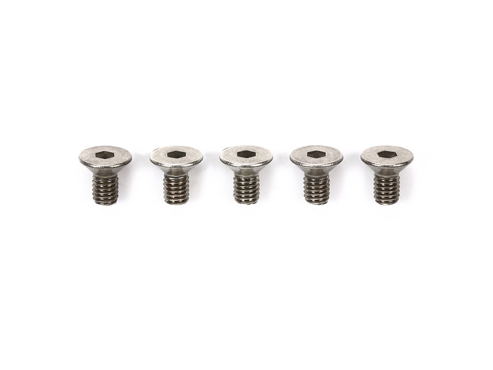 Rakuten - 53584 OP.584 3×6mm チタン六角皿ビス 5本 タミヤ オプションパーツ ※追跡可能メール便