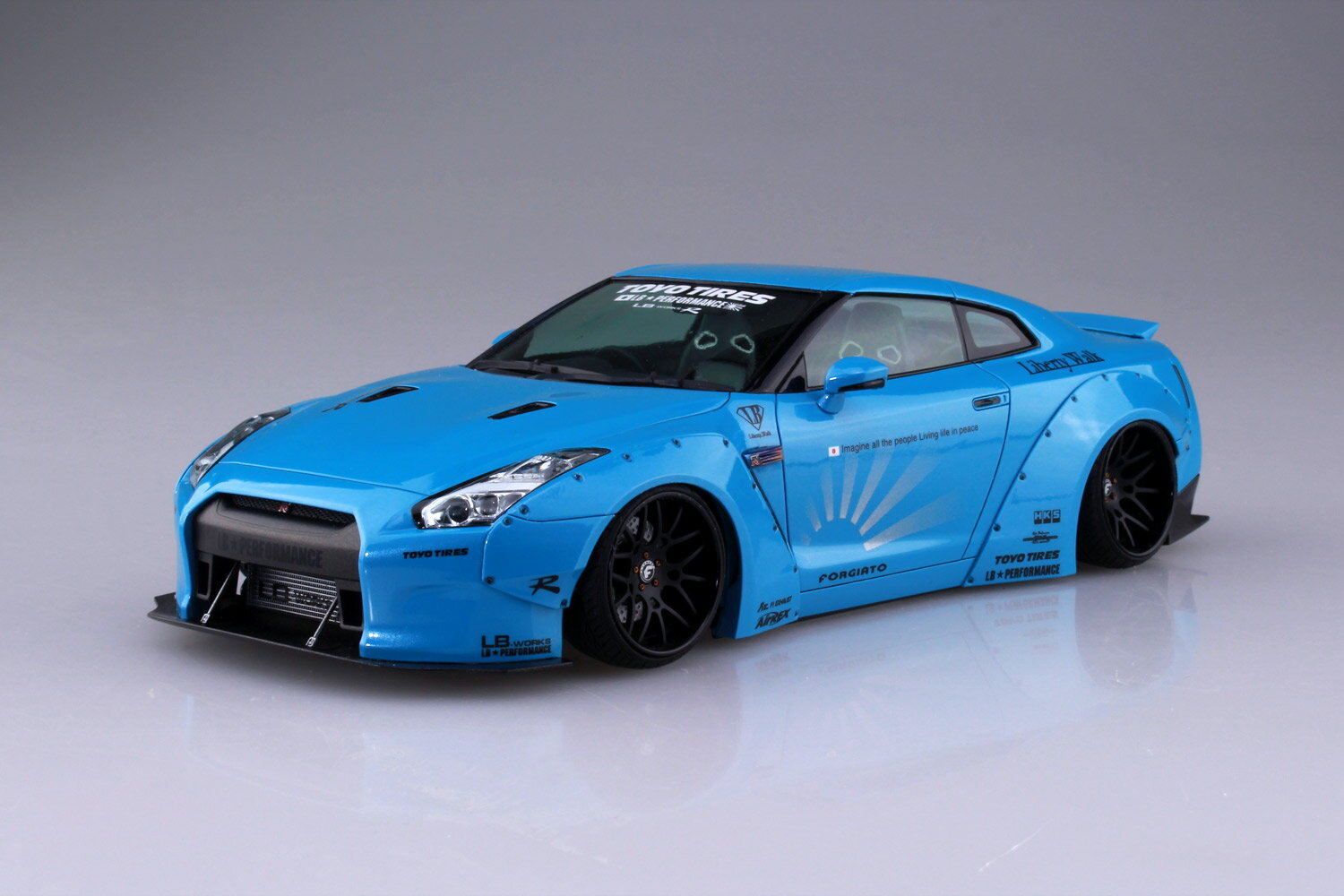 樂天商城 - No.9 1/24 LB★WORKS R35 GT-R Ver.1 アオシマ リバティーウォーク プラモデル