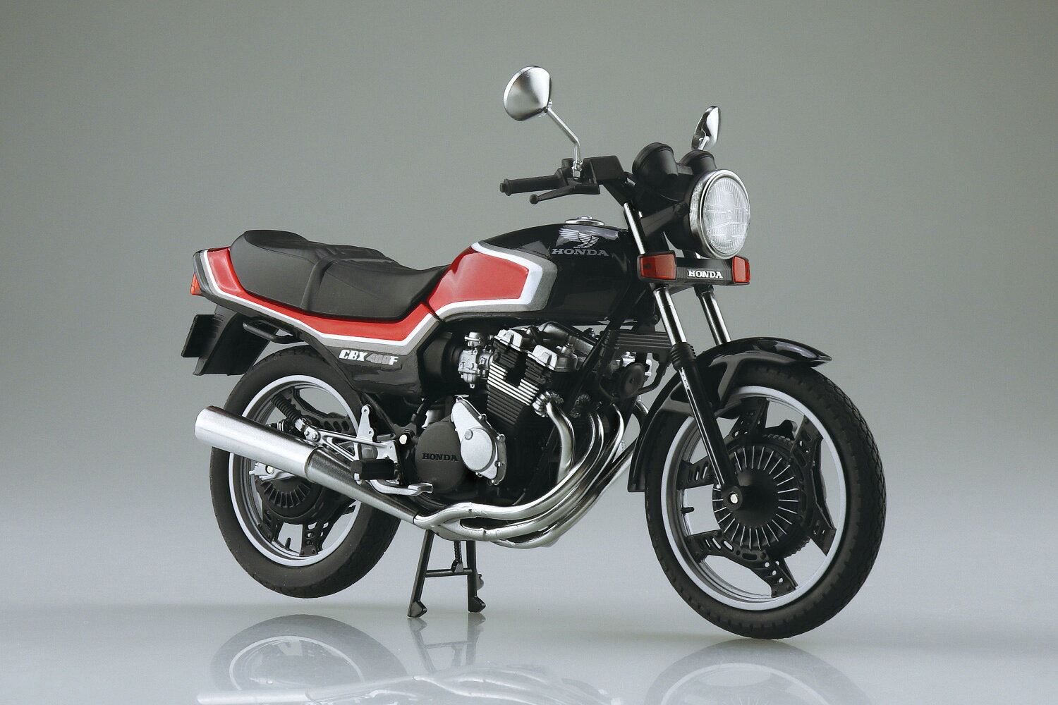 1/12 Honda CBX400F ブラック / キャンディアラモアナレッド 完成品バイク アオシマ