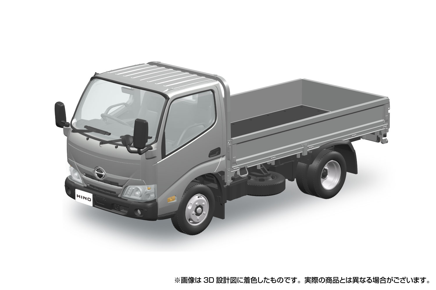 乐天商城 - No.23-SR 1/32 日野 デュトロ 平ボデー シルバー アオシマ 楽プラ スナップキット プラモデル