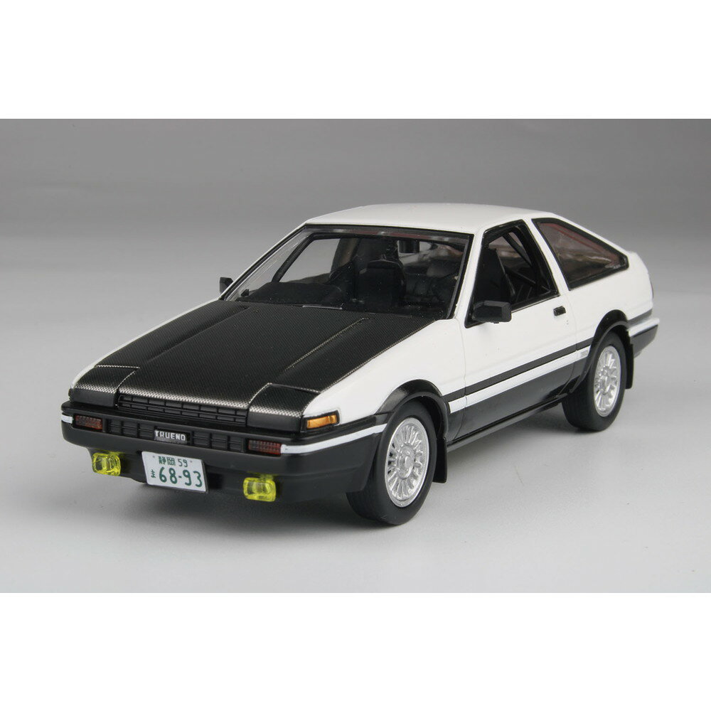 Rakuten - MN03 1/32 オートモービルキット トヨタ スプリンタートレノ AE86 カスタム 白＆黒＋ボンネット黒 プラッツ プラモデル