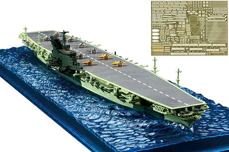 WN6EX-1 1/700 日本海軍航空母艦 信濃 特別仕様 エッチングパーツ付き フジミ 1/700波シリーズ プラモデル ※大変申し訳ございませんが現在、【北海道、沖縄は配送不可】となっております。 ※ 画像はイメージです。※未組み立て、塗装が必要なものです※写真はキットを組み立て・塗装したものです。リアルに航行姿を表現できる波ベースが付属した「信濃」のエッチングパーツ付き仕様。【構造・仕様特徴】・色分け済みパーツで構成しており、塗装しなくてもイメージするカラーリングが再現されます。・スナップフィット式の組立なので、接着剤を使わず組立てできます。・洋上を航行する姿を再現・展示姿をよりリアルにカンタンに飾り立てる海面ベースが付属します。・インジェクションパーツでは再現の難しい、細部に至るまで表現できるエッチングパーツが付属します。 塗装が不要：パーツそれぞれに成形色で着色されており、一部はシールと合わせて彩色を表現します。接着が不要：パーツ同士をはめ込む設計仕様により簡単に組立てられるようになっています。【パッケージのキズやつぶれについて】配送用段ボール箱やパッケージにキズやつぶれがある場合でも、メーカー保証対象外となります。パッケージ破損での返品交換は一切出来ませんのでご了解の上お買い求めください。外箱を気にされる方のご購入はご遠慮ください。 5
