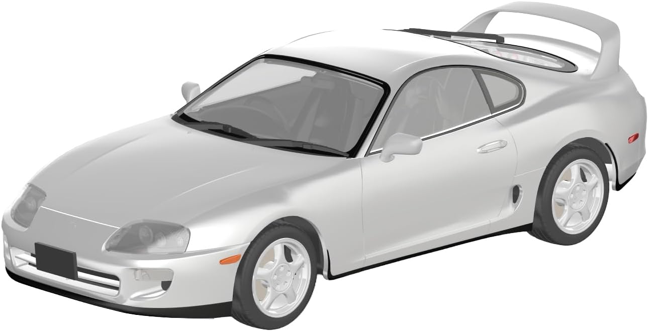 No.08-SW 1/24 JZA80 スープラ 1996 スーパーホワイトII アオシマ 楽プラ スナップカー プラモデル ※大変申し訳ございませんが現在、【北海道、沖縄は配送不可】となっております。 ※ 画像はイメージです。※未組み立て、塗装が必要なものです※写真はキットを組み立て・塗装したものです。楽プラ スナップカー 第8弾カーモデルにチャレンジしたい全ての人へTHE SPORTS OF TOYOTA＜金型追加＞　90年代のトヨタスポーツカーを代表する名車、JZA80 スープラ。外観のマイナーチェンジを経た1996年式の後期型が1/24スナップカーシリーズに登場！ トヨタ JZA80 スープラ1996年モデルを精密に再現 接着剤を使わず組み立て可能 色分け成型&シールにより塗装不要 シールと水転写デカール付属 少ないパーツで高い再現性 2種類の車高を選択可能 ステアリングが切れる 全長：約190mm ボディカラー：No.08-SW スーパーホワイトII※ニッパーなどランナーからパーツを切り離す工具をご用意下さい。【パッケージのキズやつぶれについて】配送用段ボール箱やパッケージにキズやつぶれがある場合でも、メーカー保証対象外となります。パッケージ破損での返品交換は一切出来ませんのでご了解の上お買い求めください。外箱を気にされる方のご購入はご遠慮ください。 5