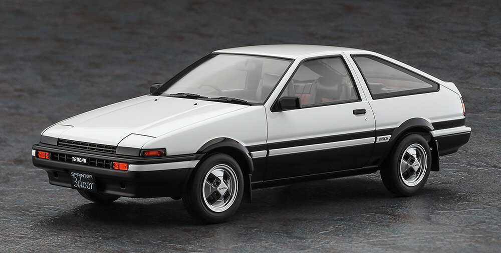 HC71 1/24 トヨタ スプリンター トレノ AE86 GT APEX 前期型 1983 ハセガワ ヒステリックカー プラモデル ※大変申し訳ございませんが現在、【北海道、沖縄は配送不可】となっております。 ※ 画像はイメージです。※未組み立て、塗装が必要なものです※写真はキットを組み立て・塗装したものです。 模型全長 … 176.5mm模型全幅 … 78mmキットは、4A-GE型エンジンを搭載した前期型の最上位グレード「GT APEX」3ドアハッチバックを再現。リトラクタブルヘッドライトは開閉可動式。純正オプションの14インチアルミホイールを装着。車高は通常とローダウンを選択可能です。ボディパーツカラーはホワイト。ヘッドライト・テールライトの鏡面、ドアミラー鏡面がメッキパーツ。窓の塗り分けシールが付属します。【パッケージのキズやつぶれについて】配送用段ボール箱やパッケージにキズやつぶれがある場合でも、メーカー保証対象外となります。パッケージ破損での返品交換は一切出来ませんのでご了解の上お買い求めください。外箱を気にされる方のご購入はご遠慮ください。 5