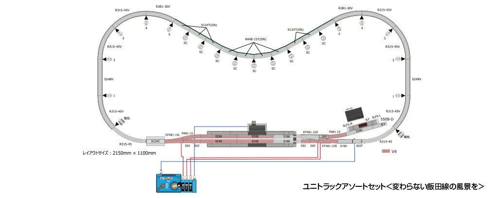 20-911 ユニトラックアソートセット 変わらない飯田線の風景を