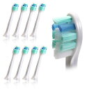 電動歯ブラシヘッド 【レギュラーサイズ8本組】P-HX9024 互換ブラシ 替えブラシ クリーンプラスHX9024対応 替え歯ブラシ スタンダード (フィリップ...