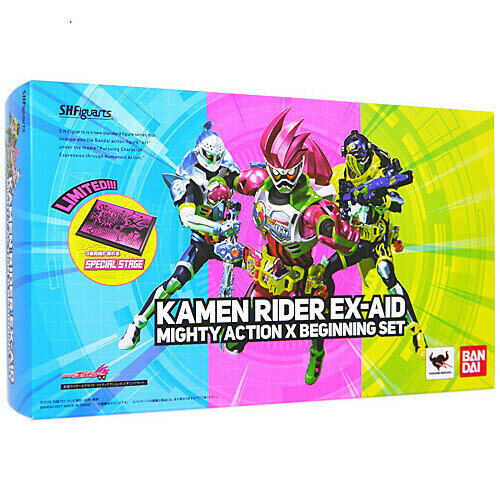 【中古】S.H.Figuarts 仮面ライダーエグゼイド マイティアクションX ビギニングセット▼A【即納】【コンビニ受取/郵便局受取対応】