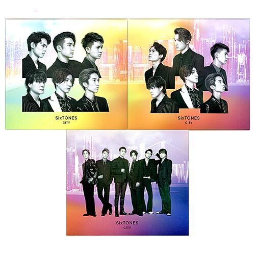 【中古】SixTONES CITY(初回盤A+B+通常盤初回仕様) 3種セット/[CD+Blu-ray]◆B【即納】【コンビニ受取/郵便局受取対応】