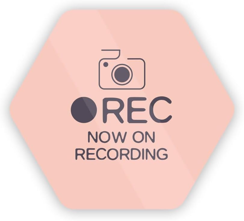 NOW ON REC 防犯 ドラレコステッカーステッカー 防水・耐熱 シール