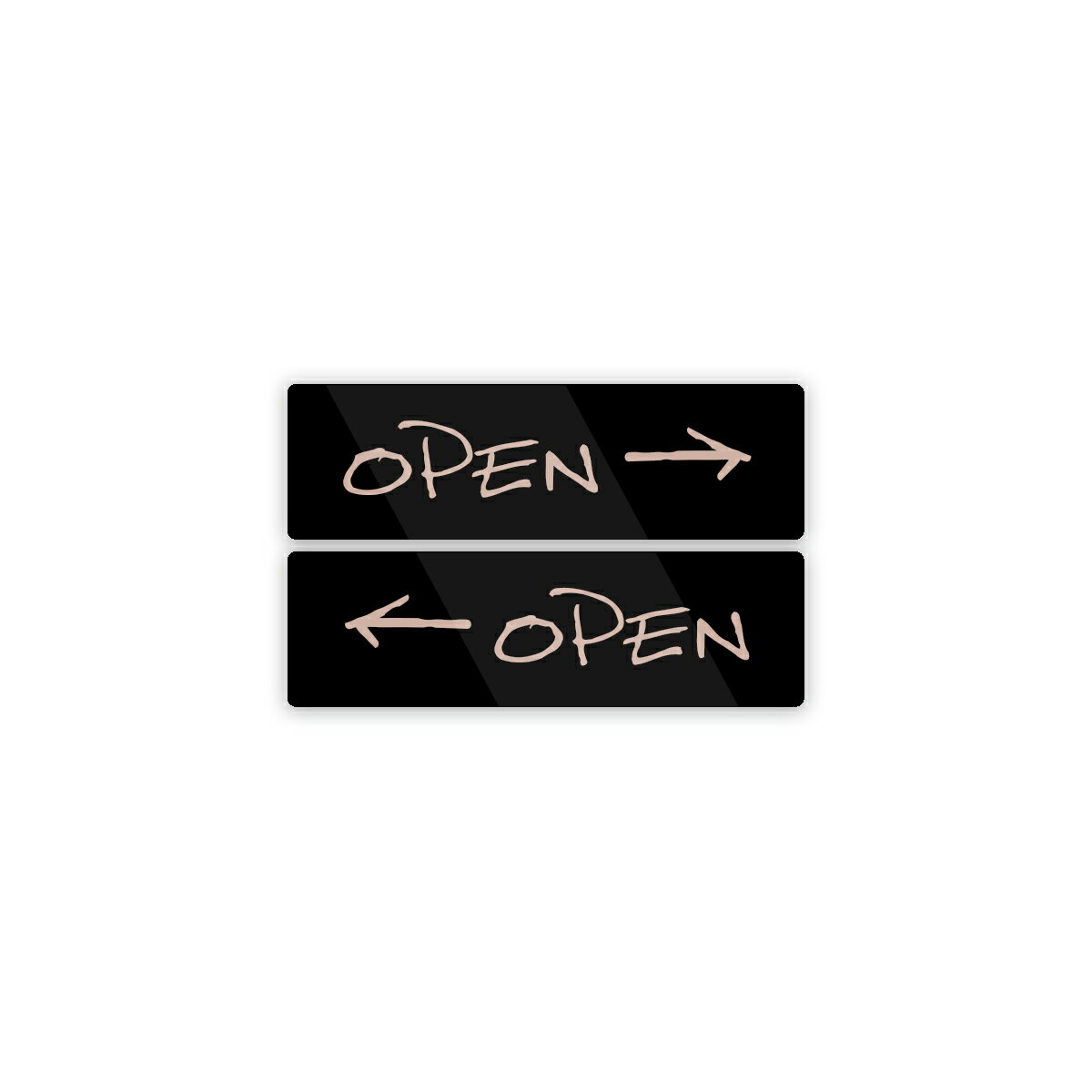 Rakuten - OPEN ステッカー おしゃれ 手書き風 防水・耐熱 シール
