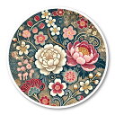 3mmm-kimono1 着物柄 和柄 和風 日本 JAPAN ステッカー 防水・耐熱 シール